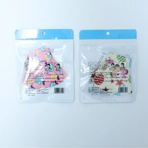 Set of 2 kids facial masks cotton fabric virus allergies protection new reusable